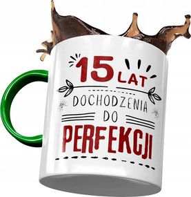 Zöld Bögre Születésnapra 15 15. 15. Ajándék Nyomtatott Fotóval