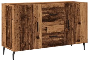 antik fa színű szerelt fa tálalószekrény 100 x 36 x 60 cm