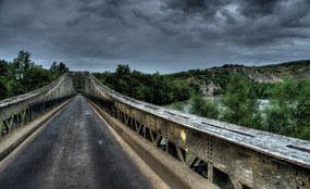 Híd poszter, fotótapéta, Vlies (104 x 70,5 cm)