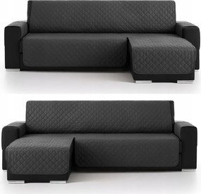 Kanapé ágytakaró sarokvédő 200 cm szürke steppelt ágytakaró