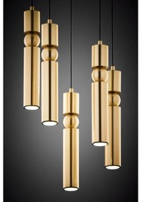 Jupiter 2020 - Csillár zsinóron ALAS 5xGU10/10W/230V arany