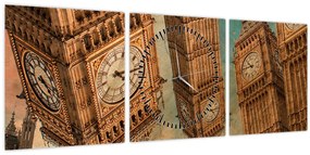 Kép - Big Ben, London (órával) (90x30 cm)