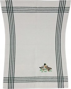 Pamut konyhai törlőkendő 50x70 hímzett kacsa