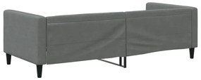sötétszürke szövet kanapéágy 90 x 200 cm