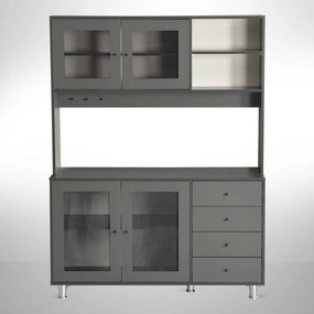 Grano konyhaszekrény, antracit, 140 cm