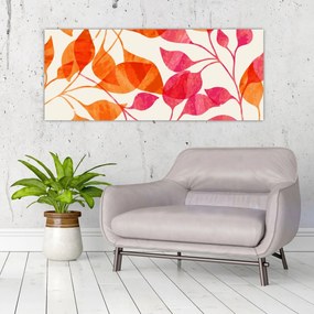 Kép - Narancssárga levelek (120x50 cm)