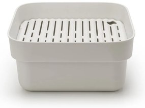 Világosszürke műanyag mosogató tál csepegtetővel SinkSide – Brabantia