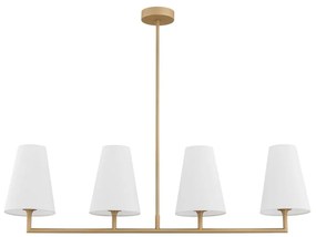 Argon 1828 - Csillár rúdon SAFIANO 4xE27/15W/230V arany