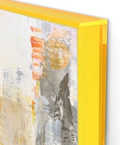 Nyomtatott keretezett vászon kép szett kézzel festett részletekkel 2 db-os 41,5x41,5 cm New Age Yellow – Malerifabrikken
