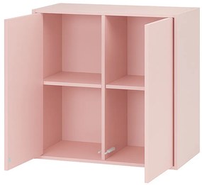 Boxie 2 ajtós fali szekrény 80x80x37 cm pink