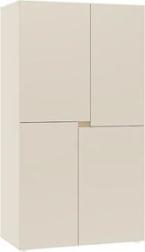 Gardróbszekrény 4 ajtós kivitelben, 100 cm méretben LENS