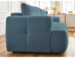 Kék kinyitható-tárolóhelyes kanapé 251 cm Fuji – Bobochic Paris