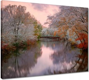 Vászonkép 50x40 Híd Építészet Tájkép