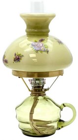 Petroleumlámpa KLÁRA 34 cm erdőzöld színben