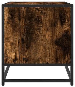 füstös tölgy színű szerelt fa és fém TV-szekrény 61x40x46 cm
