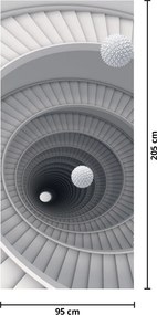 Fotótapéta ajtóra - 3D absztrakció (95x205cm)