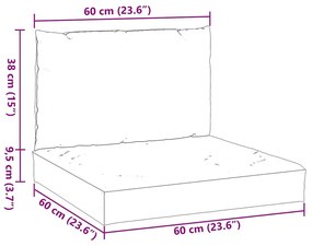 2 db szürke szövet raklapkanapé-párna