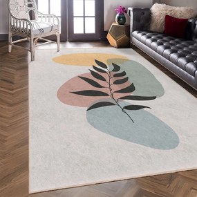 Krémszínű mosható szőnyeg 160x230 cm Illustrated Autumn – Mila Home