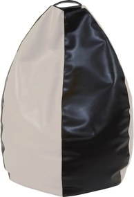 Mara babzsákfotel - műbőr - wenge/krém - 200 liter R