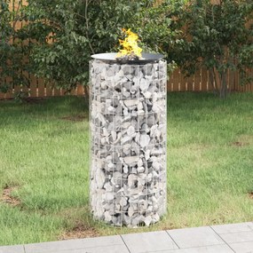 Horganyzott vas gabion tűzrakó Ø 50 cm