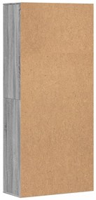 szürke sonoma színű szerelt fa magasszekrény 80 x 35 x 180 cm