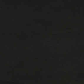 fekete bársony zsebrugós ágymatrac 100x200x20 cm