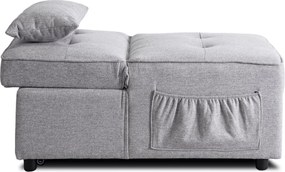 Dönthető, alvófunkciós fotel iberis 80 cm szürke, fotel