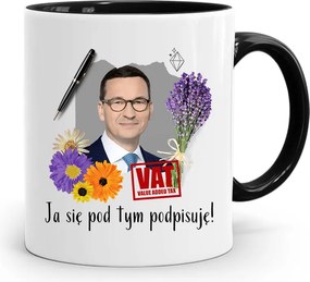 Bögre Fekete Politikusok Miniszterelnök Mateusz Morawiecki