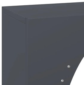 antracitszürke hidegen hengerelt acél tűzifatároló 50x23x100 cm