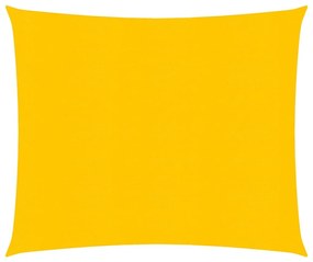 sárga négyzet alakú HDPE napvitorla 160 g/m² 5x5 m