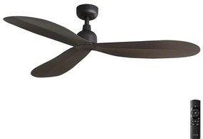 FARO 34301 - Mennyezeti ventilátor PALMA barna átm. 129 cm IP44 + távirányítás