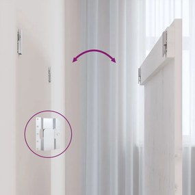fehér tömör fenyőfa fali fejtámla 108x3x90 cm