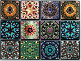 Konyhai Vágódeszka Üveg Mozaik Casablanca Orient sötét Carmani