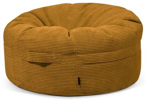 Mustársárga kordbársony babzsákfotel Roll 105 – SLOWDOWN