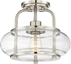Elstead Lighting QUOIZLE QZ-TRILOGY-SFS-BN Plafonlámpa 1x60W/E27