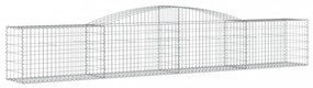 25 db íves horganyzott vas gabion kosár 400x50x60/80 cm
