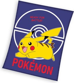 Pokémon Ready for Battle Dark flanel polár takaró 110x140cm
