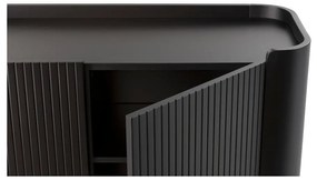 Fekete TV-állvány 180x55x40 cm Willa – MOME