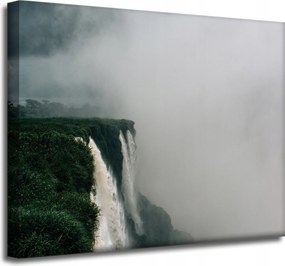 Vászonkép Természet Hegyek vízesés 50x40 cm