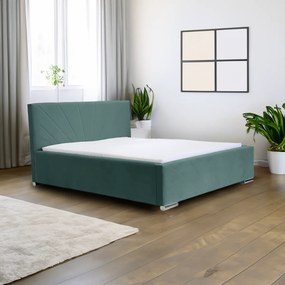 Kárpitozott ágy tárolóval és LUKS matraccal Menta 180x200 cm