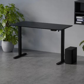 Elektromosan állítható magasságú íróasztal 138x67cm fekete / fekete | LVN System Control Flex+