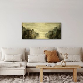 Egy nyugati város képe (120x50 cm)