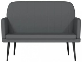 vidaXL szürke műbőr pad 107 x 80 x 81 cm