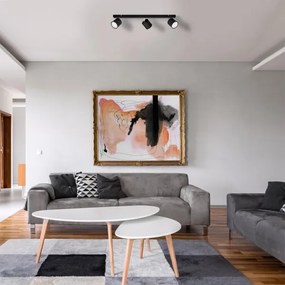 Spotlámpa PUNTA 3xGX53/10W/230V fekete