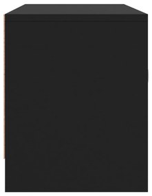 fekete szerelt fa TV-szekrény 102x30x37,5 cm
