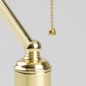 Brilagi - Asztali lámpa BANK OFFICE 1xE27/60W/230V arany/fehér