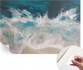 Öntapadós Stílusos Dekoratív Fotótapéta Óceán hullámok 104x70 cm