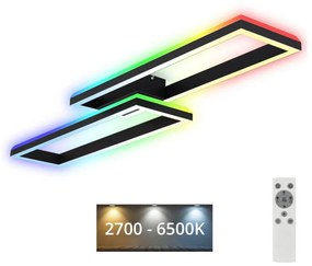 Brilo Brilo - LED RGBW Dimmelhető csillár FRAME 2xLED/21W/230V 2700-6500K + távirányító BL1266