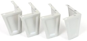 Fém szekrény - 5 doboz, 38 x 45 x 195 cm, fix lábakkal, hengerzár, világos szürke - ral 7035