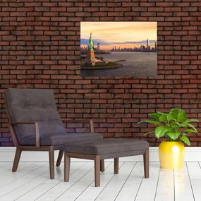 Üveg kép - New York város (70x50 cm)